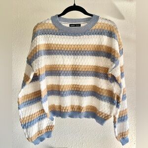 Cozy knit striped sweater - Size S